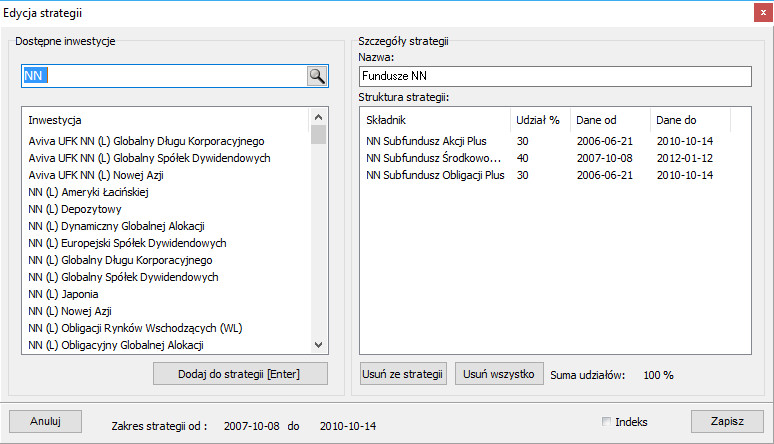 Przykładowa strategia
