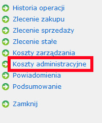 Koszty administracyjne