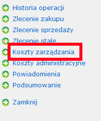 Koszty zarządzania