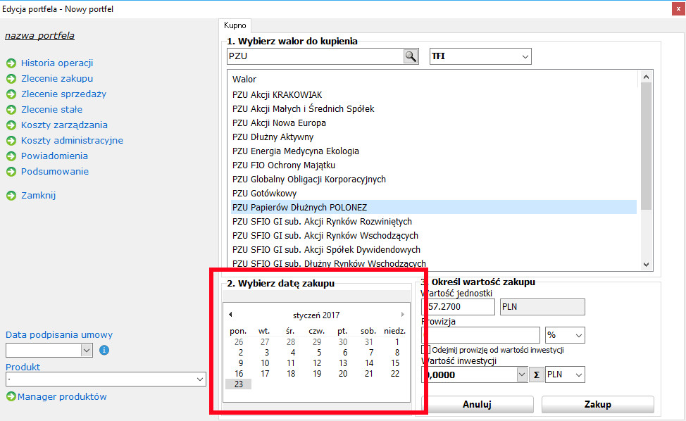 Definicja daty zakupu