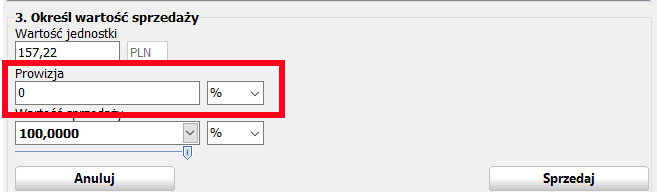 Prowizja od sprzedaży