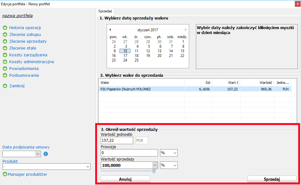 Wartość transakcji sprzedaży