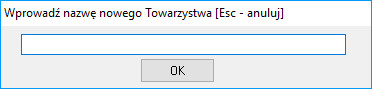 Wprowadz nazwę nowego produktu