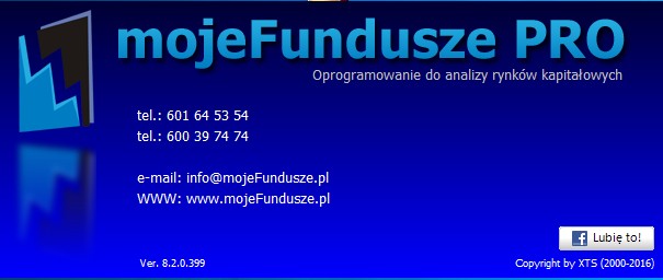 Uruchomienie programu - Ekran startowy