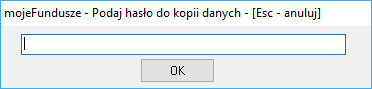 Odtwarzanie kopii zapasowej - hasło do pliku